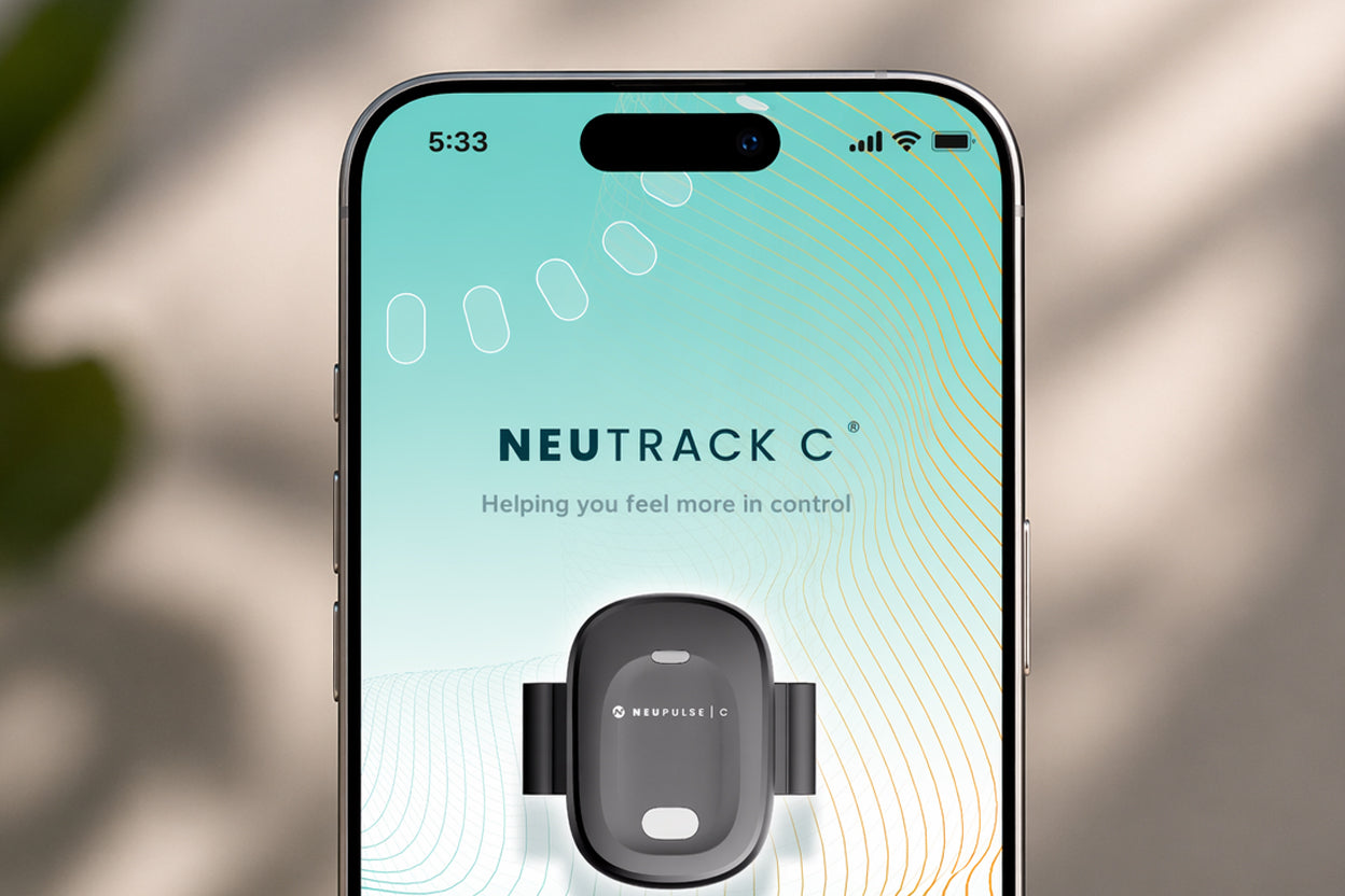 The app used to control a stress relief device 